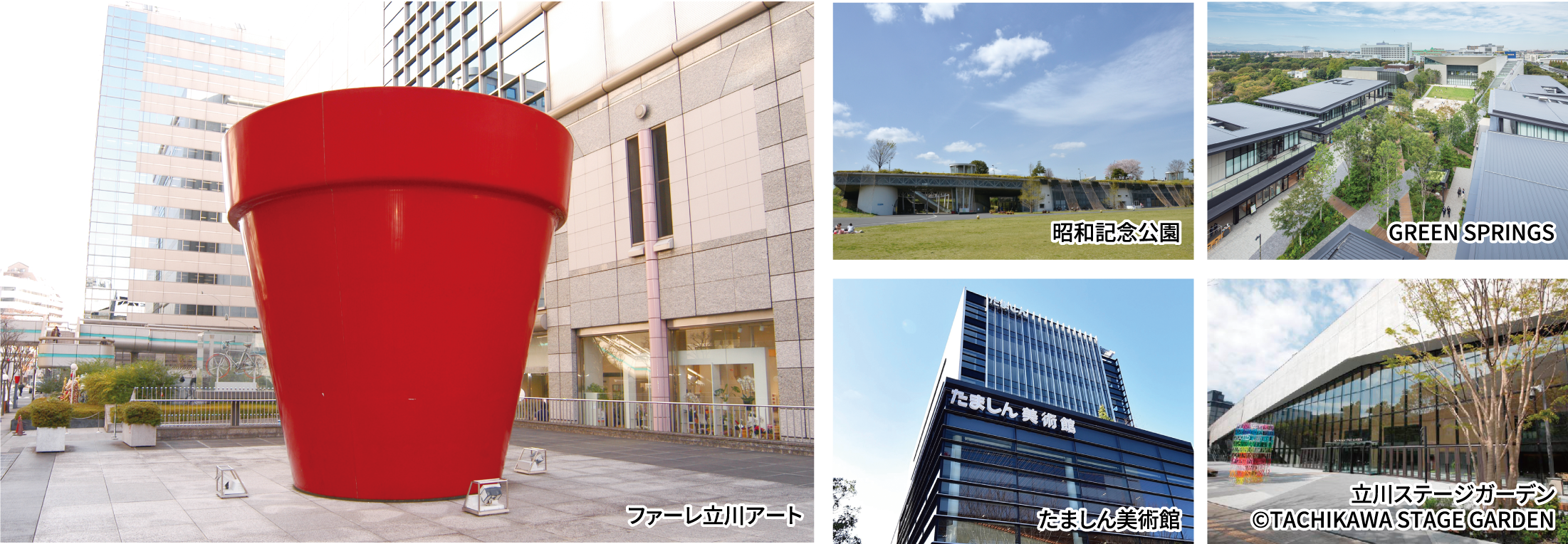 緑と芸術を楽しむ立川コース（約1.9km）