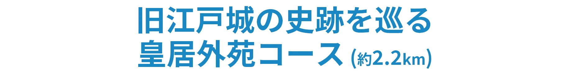 旧江戸城の史跡を巡る皇居外苑コース